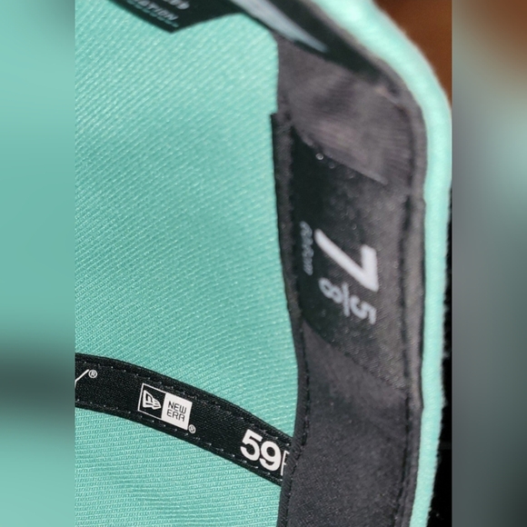 New Era/Hat Club/Ink Park-Tiki Man-Mint/Infrared Pink-Size 7 5/8 - Picture 6 of 6